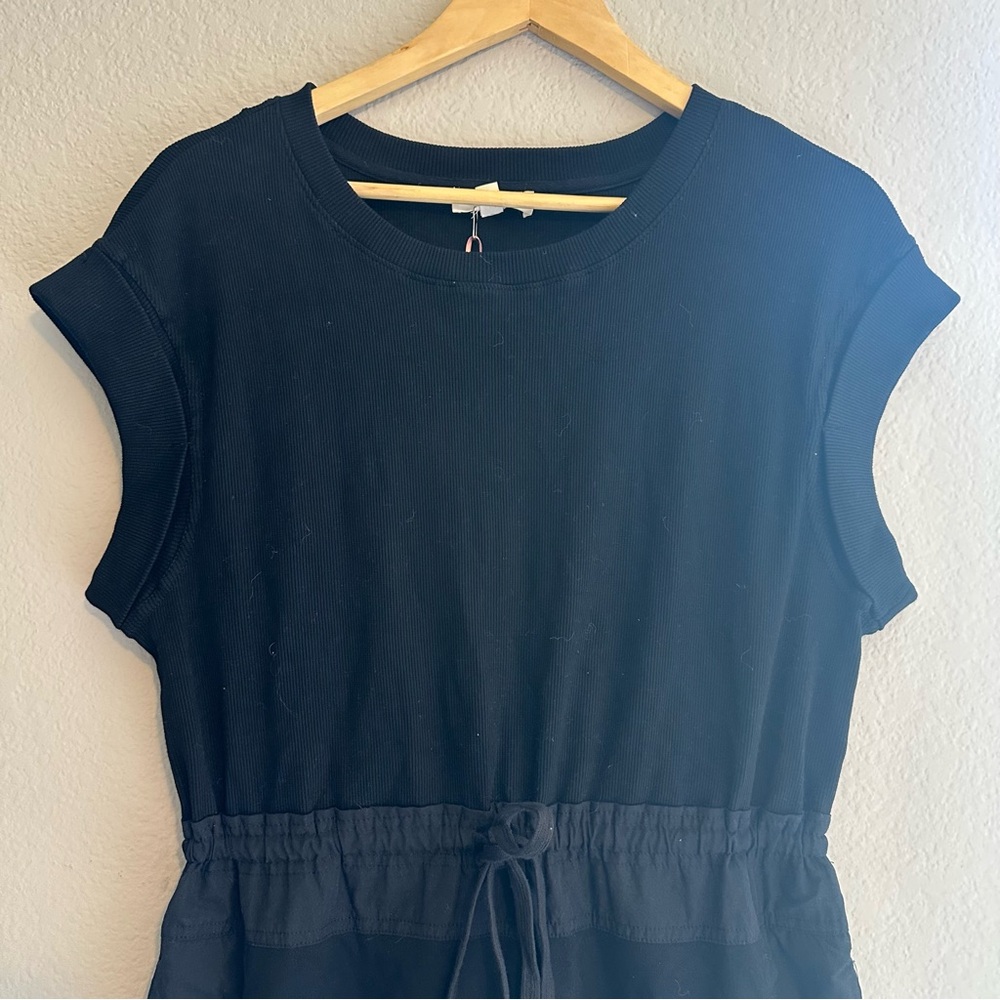 Entro Black Feeling Alright Size Small MODERN MINIMAL BLACK MINI DRESS - Picture 5 of 11